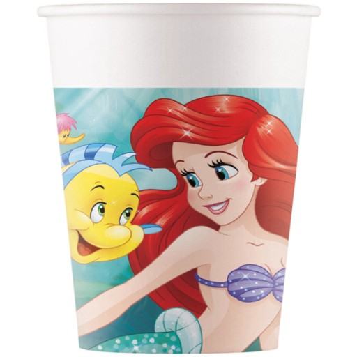MERMAID ARIEL PAPIEROVÝ hrnček 200 ML 8 KS.