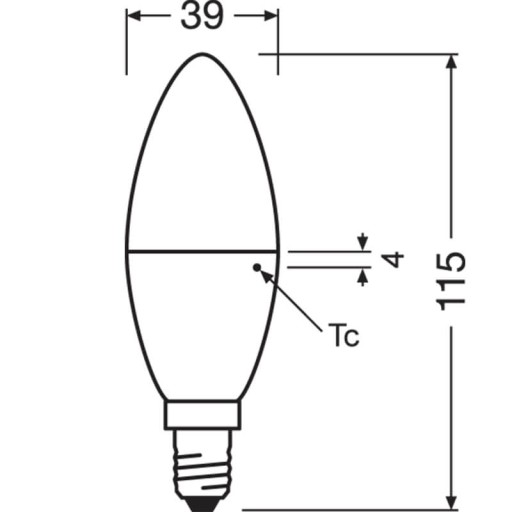 E14 LED žiarovka 7W = 60W 4000K OSRAM STAR Sviečka