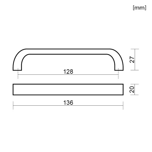 ÚCHYTKA NÁBYTKU KUCHYŇSKÁ SKRIŇKA ÚCHYTKA ZÁSUVKA ÚCHYTKA ČIERNA 128MM