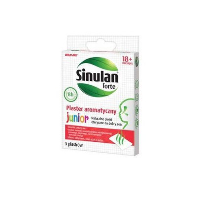 Sinulan forte aromatická náplasť JUNIOR, 5 ks.