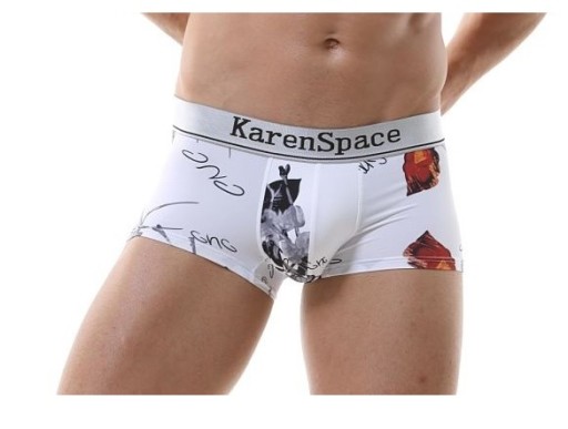 SEXY PÁNSKE JEMNÉ VZOROVANÉ BOXERKY XL