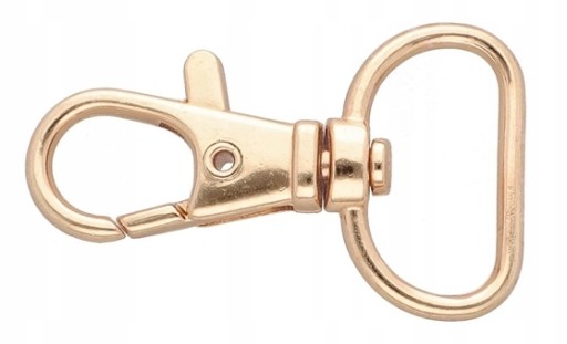CRABINER KEYRING kovový 20mm zlatá rybka 2ks SKU 363