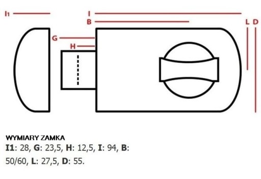 JANIA Nastaviteľný plošný zámok 50/60 biely
