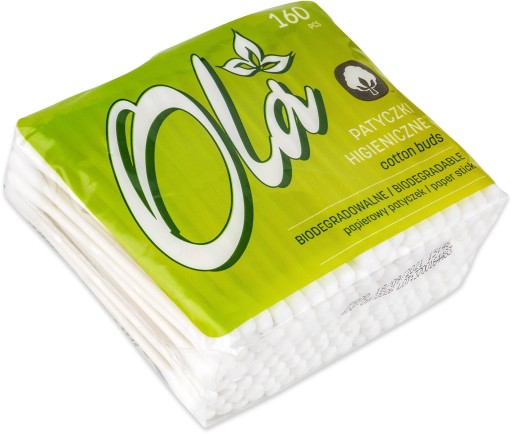 OLA Vatové tyčinky 100% bavlna 160 ks