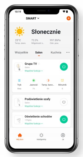 GU10 RGB CCT + White WiFi TUYA SMART inteligentná halogénová LED žiarovka