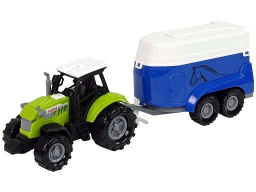 Traktor s prívesom na kone Sound Green
