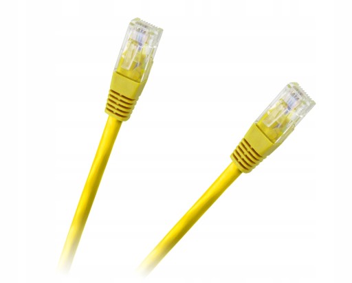 10X Patchcord UTP 8c zástrčka-zástrčka 0,5m CCA žltá