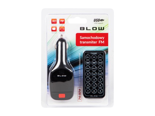 FM transmitter BLOW USB MP3 micro SD LCD diaľkový ovládač
