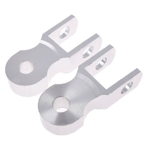 Univerzálne nadstavce tlmičov 45mm strieborné