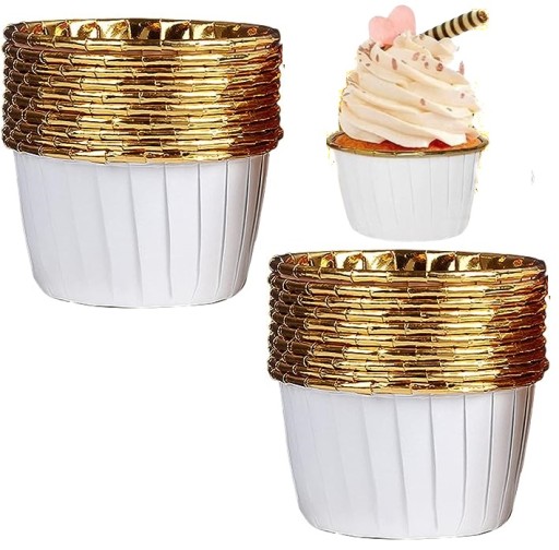 MUFFIN LINERS formičky na košíčky DECORATIONS narodeninové biele 20 ks