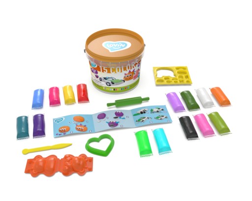 Modelovacia sada Playdough, plastelína, plastelína, 15 farieb
