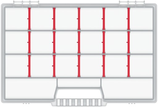 Organizér na náradie 290mm x 195mm - priehľadný (KNO30204T) Kistenberg