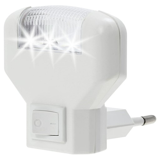 Nočná lampa kontaktná 3xLED s vypínačom, biele svetlo