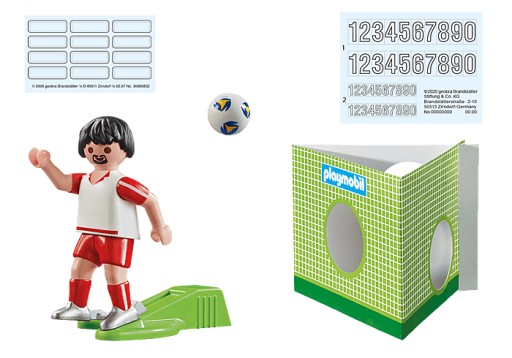 FUTBAL PLAYMOBIL 70486 POĽSKÝ NÁRODNÝ TÝM LEWANDOWSKI FUTBAL