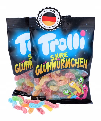 TROLLI Sour Fruit Jelly Worms Worms 150g