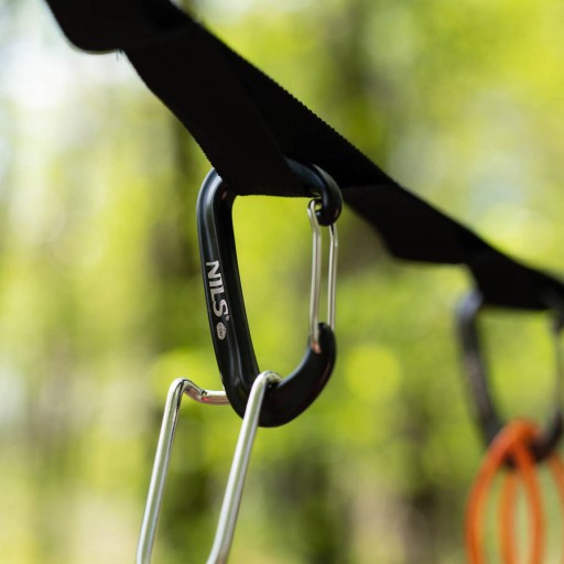 VEĽKÉ SURVIVAL KEYS ROCKER, HLINÍKOVÉ NILS, ČIERNA 12KN