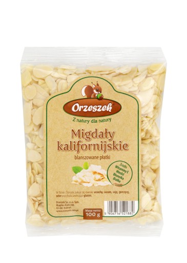Mandľové lupienky Orzeszek - Jedinečný snack 50g