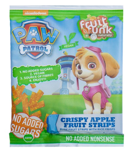 FRUIT FUNK Tlapková PATROL ZDRAVÉ JABLKOVÉ OBCHÍVKY Tlapková PATROL MULTIBAG 10x10g