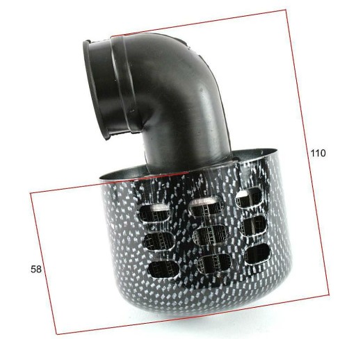 CARBON 30 mm tuningový kužeľový vzduchový filter