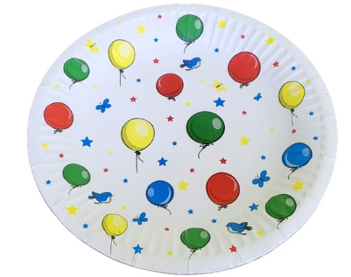 PAW taniere Motif Ballons 18 cm 10 ks.
