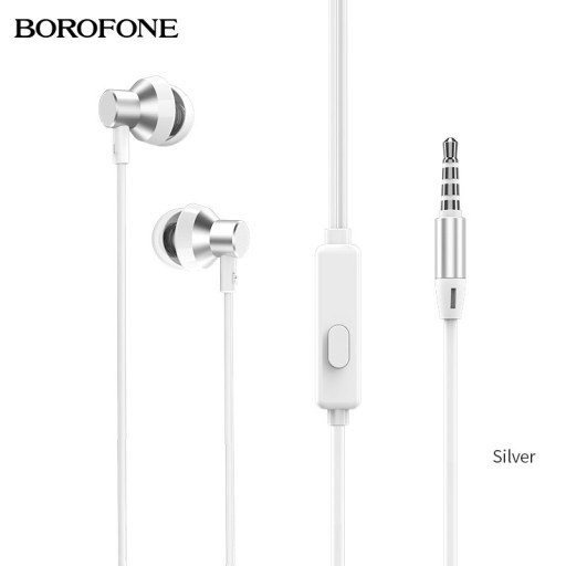BM35 Audio slúchadlá 3,5 mm jack s KOVOVÝM mikrofónom