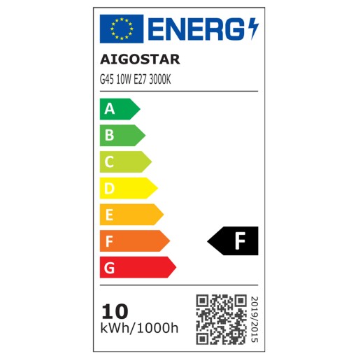 E27 LED G45 guľová žiarovka 10W malá fi45mm 935Lm TEPLÁ biela 3000K