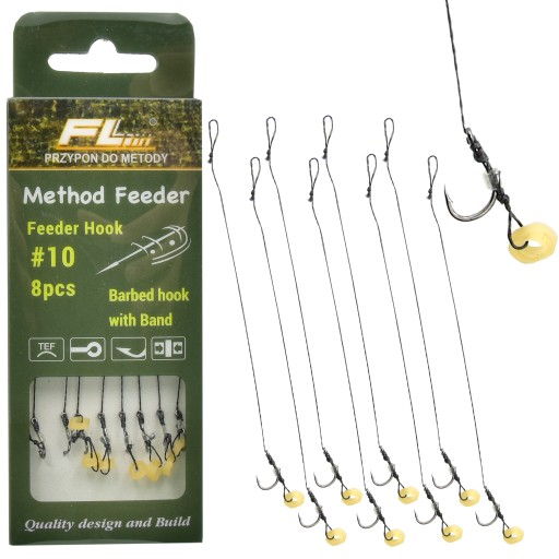 Method Feeder háčiky na gumovom náväzci #10
