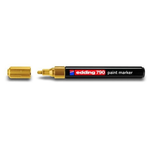 Edding 790 zlatý olejový popisovač, okrúhly hrot 2-3 mm