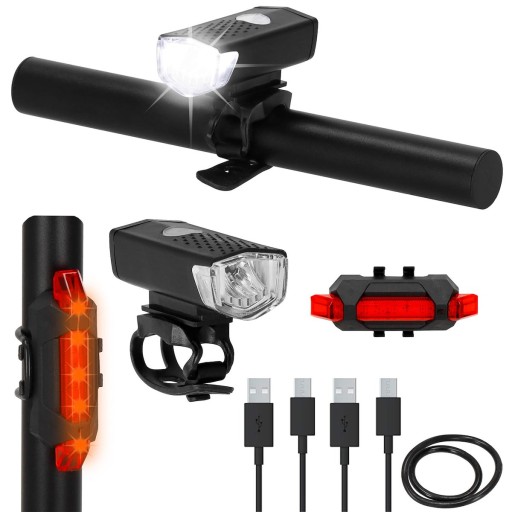 LED BICYKLOVÉ SVETLO PREDNÉ PRE USB STRONG ZADNÝ SET SVETLO NA RIADITEĽKY