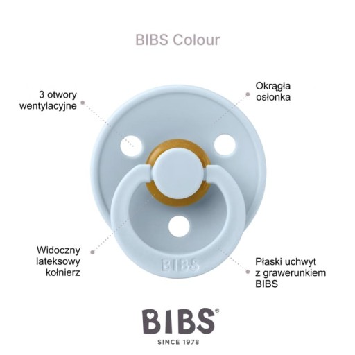 BIBS ANATOMIC cumlík ortodontická retro hevea guma 6-18