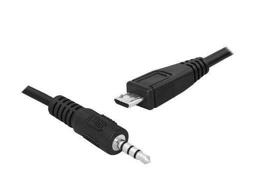 Kábel micro USB konektor jack konektor 3,5 4pol 1,5 m (2732)
