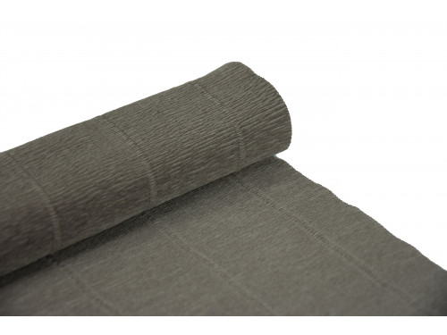 Krepový papier Taliansky krep 180 g krčený hodvábny papier č. 604 sivá šedá