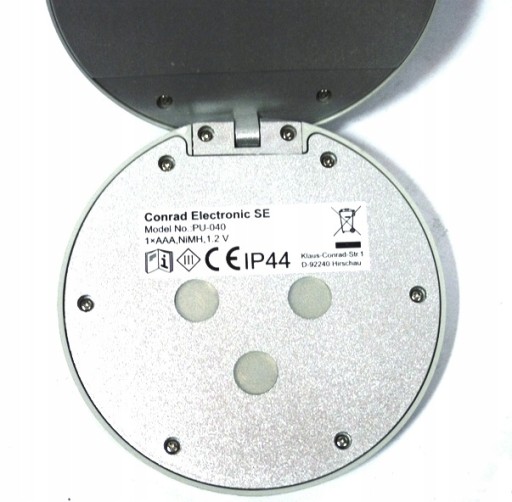 Solárna lampa Conrad, súmrakový senzor, magnet
