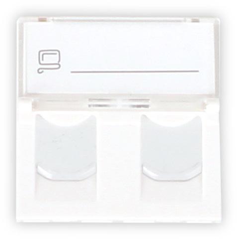ADAPTÉR GETFORT 2 MOD 2XRJ45 MOSAIC 45x45mm