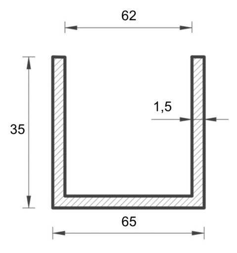 ZÁKLADOVÁ PODPORKA 60x200 POZINKOVANÁ + ANTRACITOVÁ RAL7016