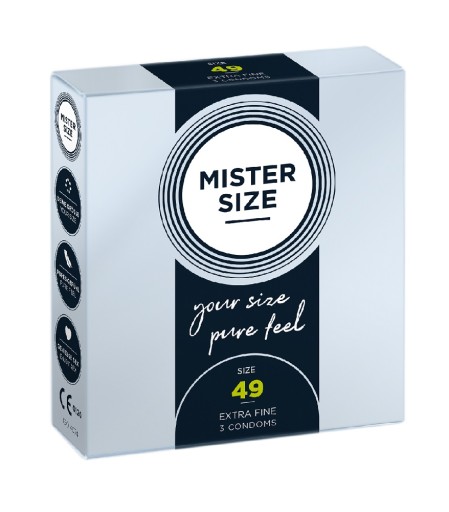 MISTER SIZE kondómy prispôsobené na veľkosť sada 3x3 ks 49 53 57 mm