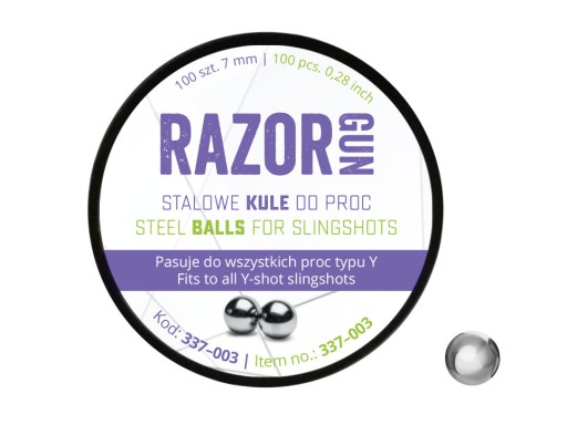 OCELOVÉ KOVOVÉ GULIČKY do praku 7 mm 100 ks.