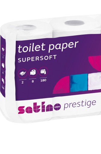Jemne biely toaletný papier Wepa 8 kotúčov