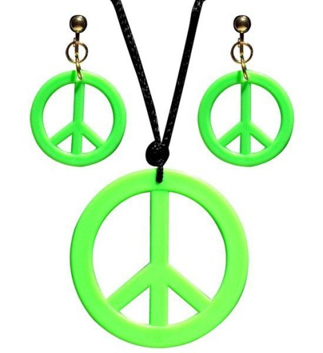 PACIFIC ŠPERK HIPPIE ZELENÝ PRÍvesok + NÁUŠNICE