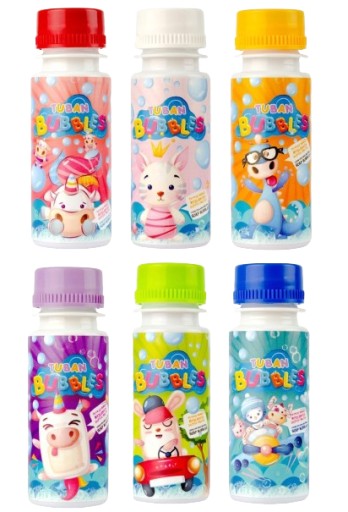 Bubble liquid 60 ml mydlové bubliny mix farieb 1 ks Tuban