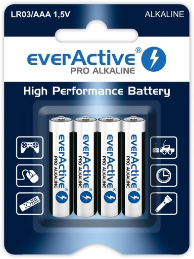 ALKAY BATÉRIE everActive LR03 AAA BLISTER 4 ks
