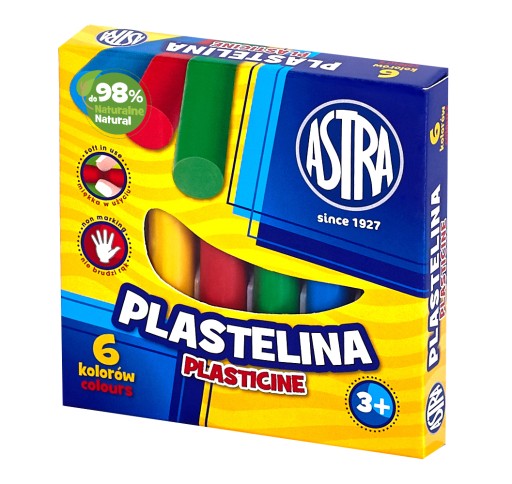 Astra PLASTELINA 6 farieb POLISH produkt