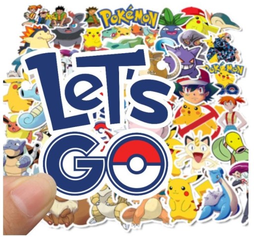 Nálepky Pokémon s Pikachu Sada 50 kusov v kufríku Nálepky pre dieťa ako darček