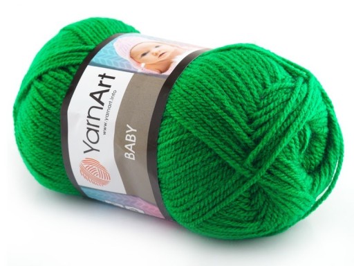 Baby YarnArt 338 zelená akrylová priadza