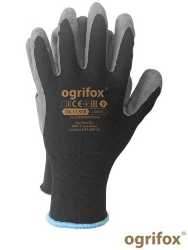 OCHRANNÉ/PRACOVNÉ RUKAVICE Ogrifox OX-LATEKS BS9
