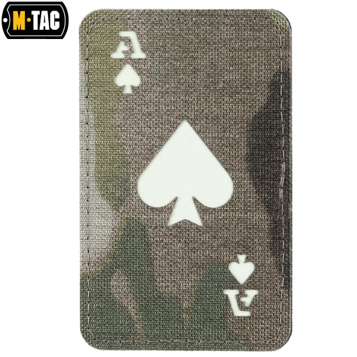 ACE OF SPADES AKO PIK LASEROVÝ REZANÝ ZÁPLATA M-TAC MULTICAM MULTICAM