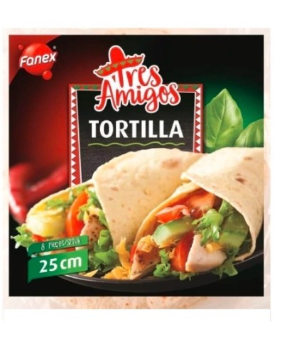 Fanex Pšeničná tortilla 25 cm 18 ks