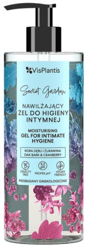 Vis Plantis Hydratačný gél na intímnu hygienu z dubovej kôry a brusníc 300 ml