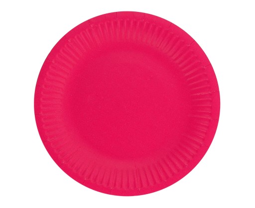 Purpurové papierové taniere, 18 cm, 6 ks.