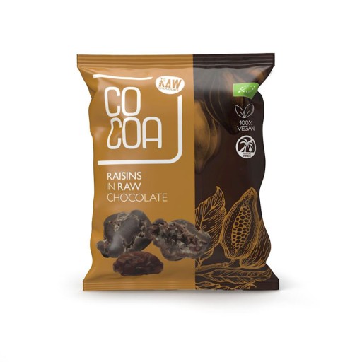 BIO hrozienka v raw tmavej čokoláde RAW VEGAN 70 g Kakao